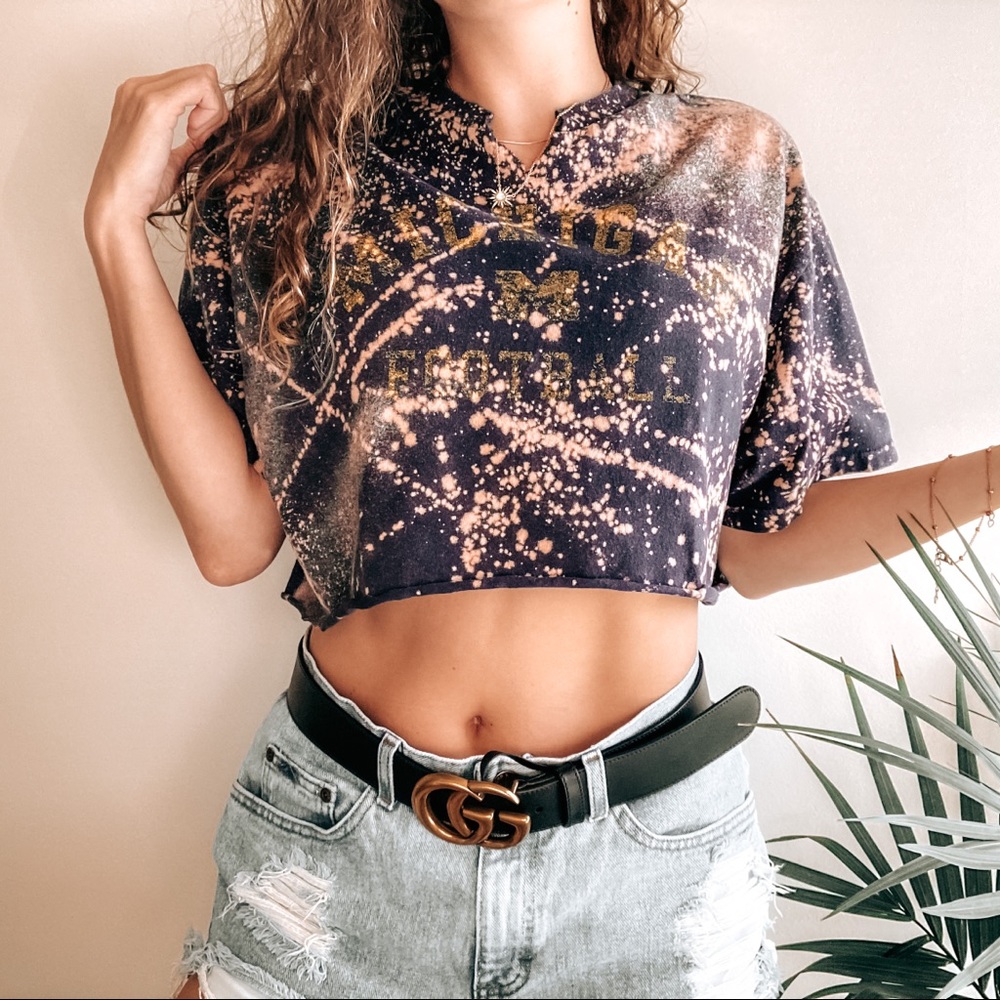 ❗️SOLD❗️University of Michigan Football Crop Top